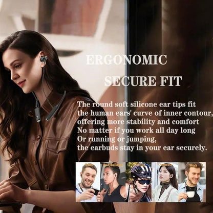 2025 New Upgrade Wireless Bluetooth Earphones LED Display Super Power Neckband Magnetic Bass Sports Earphones Headphones Noise Reduction Headsets