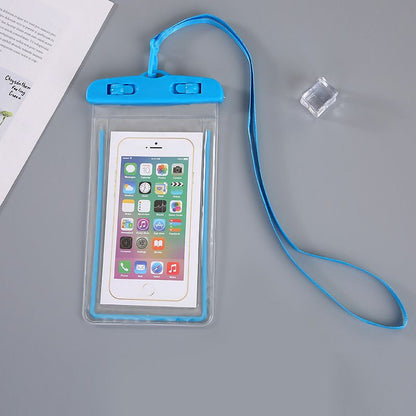 FRANK Waterproof Mobile Phone Cases Transparent Phone Underwater Storage Bag Swimming Diving Protective Swimming Bags Waterproof Phone Case Water proof Bag Mobile Phone Pouch PV Cover