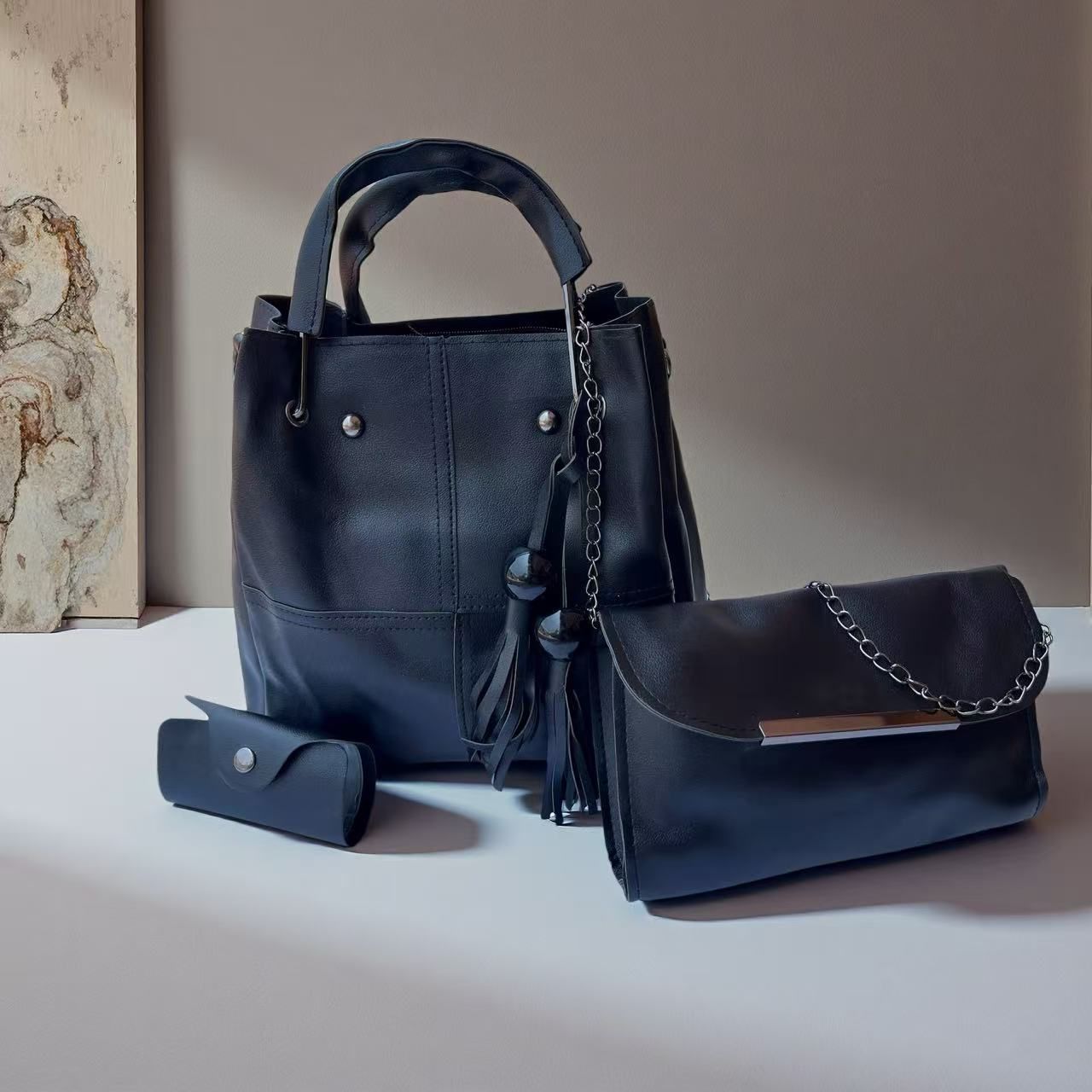 Star Glow 3 PIECES Ladies Shoulder Casual Bag girl Handbags for Ladies Tote Bags Crossbody Bags for Women Fashion Female Handle Shoulder Shoulder Bag Fast delivery within 1-5 days