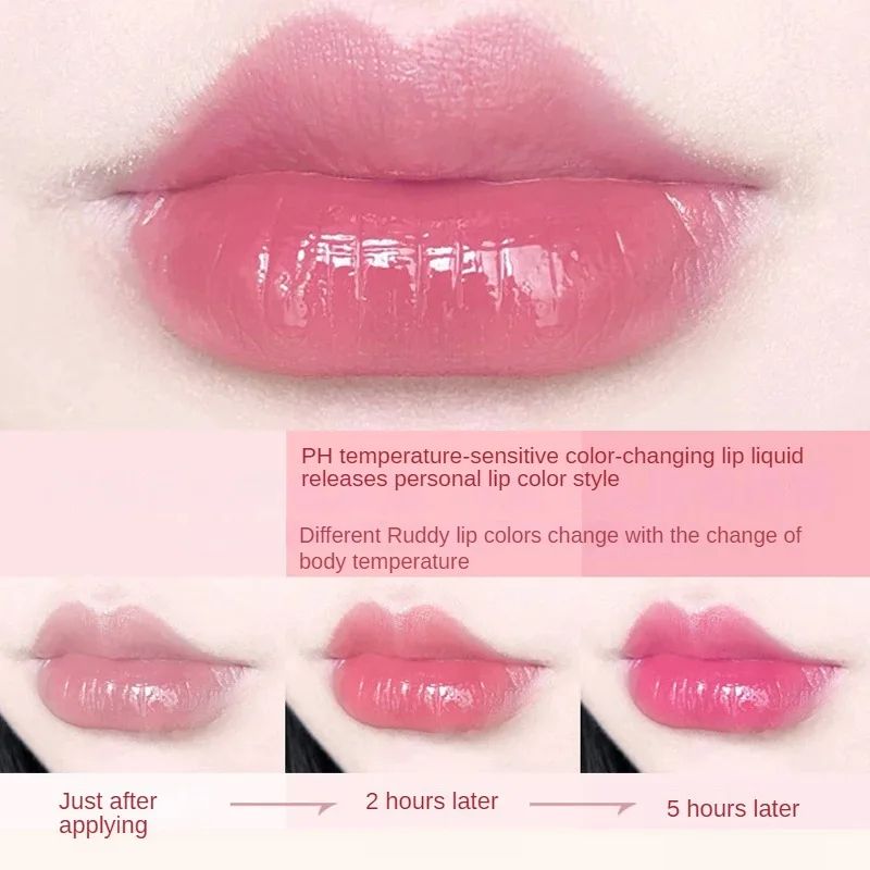 Women Lip Balm Crystal Temperature Change Lipstick Girl Moisturizing LongLasting Lip Gloss Makeup Lip Care Repair Cosmetic Change Beauty Makeup Beauty