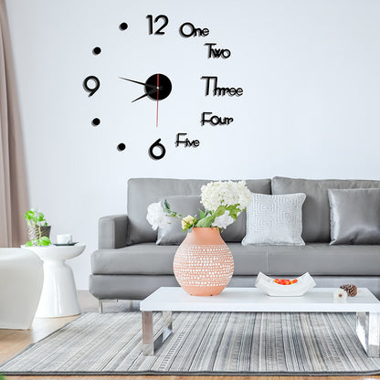 3d Wall Clock Luminous Creative Modern Concise Acrylic DIY Wall Clocks Home Decoration