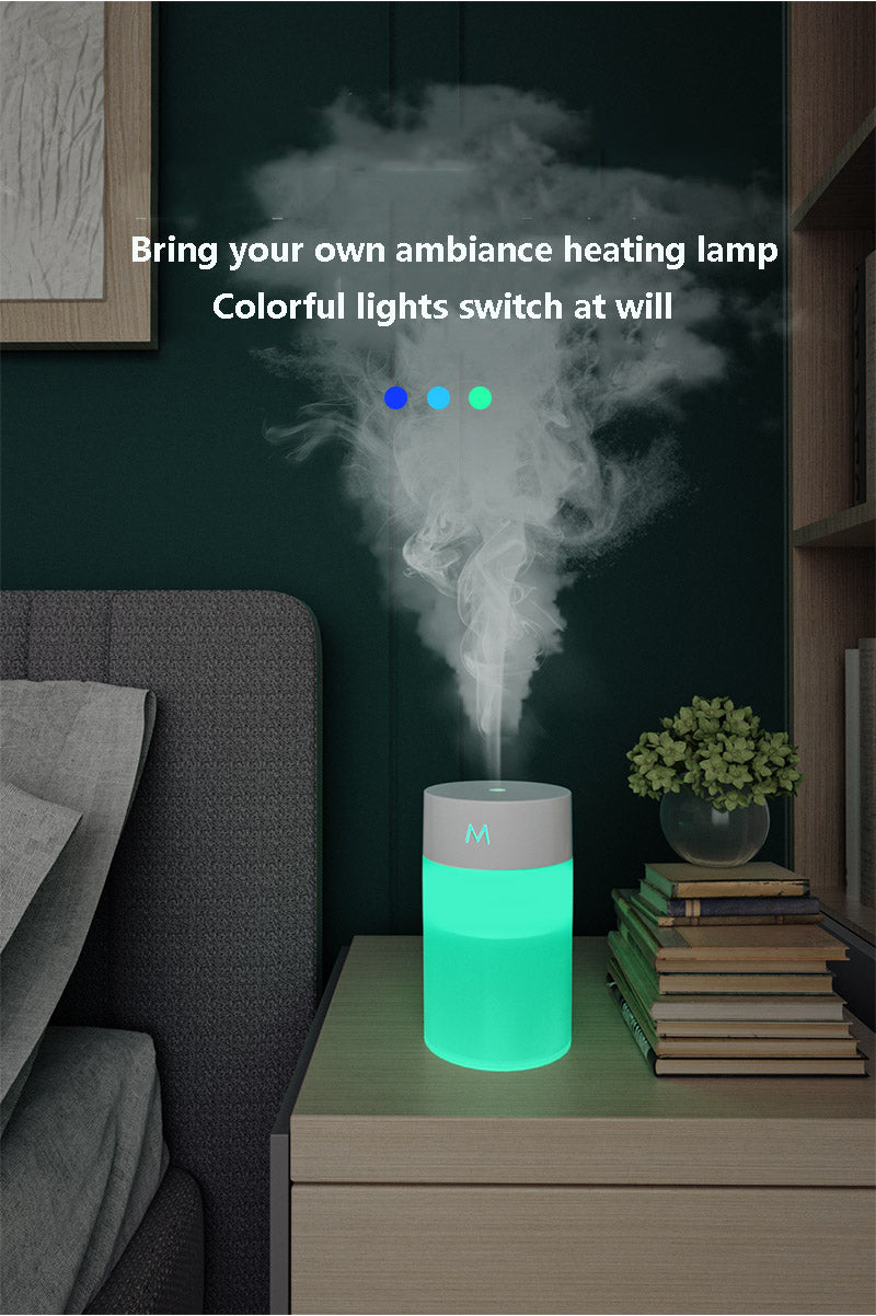 260ML Air Humidifier Ultrasonic Mini Aromatherapy Diffuser Portable Sprayer USB Essential Oil Atomizer LED Lamp for Home Car