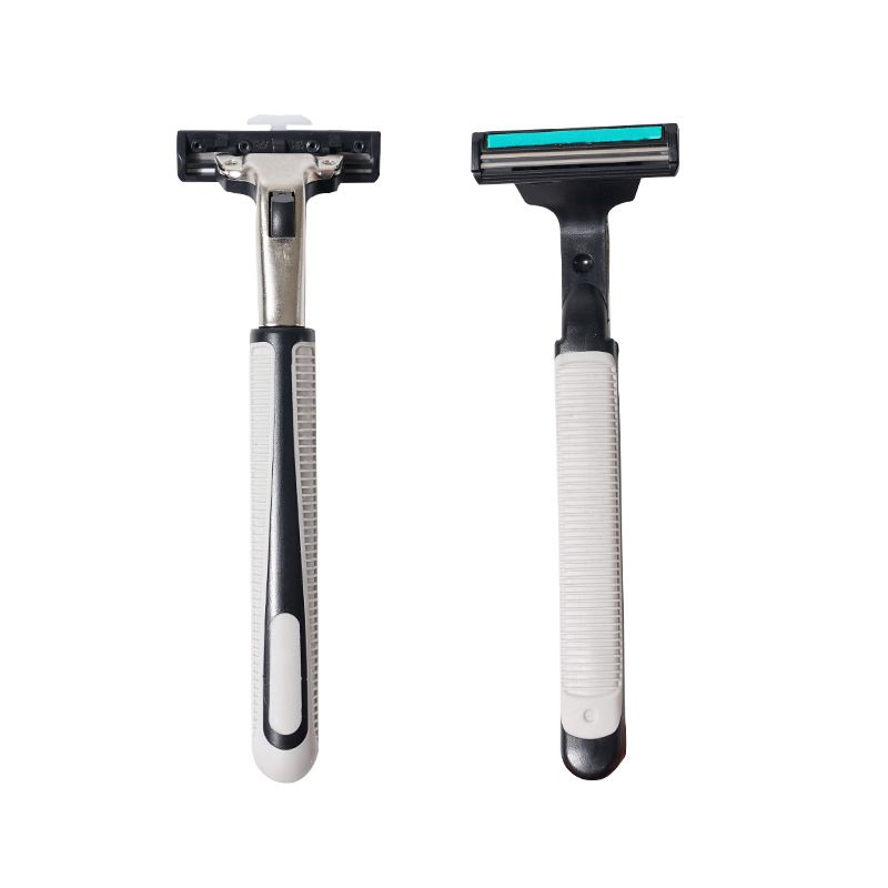 UPHUI 7-Pack Razor Blades Men's Shaver Men's Facial Hair Removal Sharp 2-Ply Razor Blade Tools Razor Holder Universal Hand Shaver Replacement Set