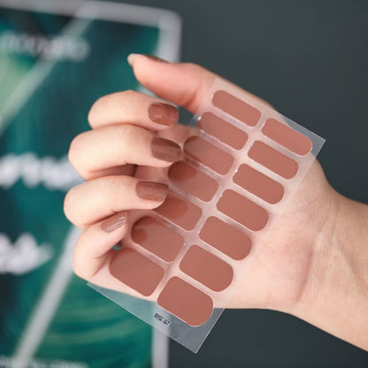 2 Sheets Glitter Gradient Color Nail Stickers Nail Wraps Full Cover Nail Polish Sticker DIY Self Adhesive Nail Art Decoration