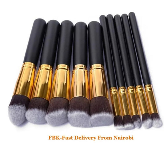 women extr large 10pcs Makeups bag kit Brushes Powder/EyeShadow Makeup brushes kit set Beauty Set