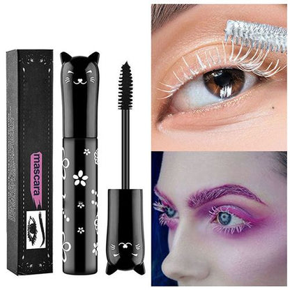6 Color Mascara Waterproof Fast Dry Eyelashes Curls Extension Make-Up Eyelashes Blue Pink Purple Black White Coffee Ink Mascara
