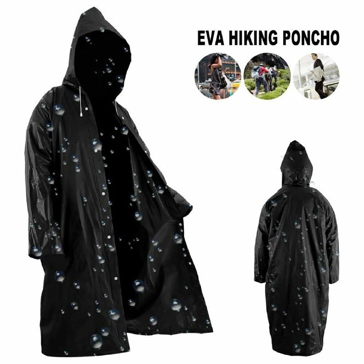 Non-disposable Thickened Frosted Waterproof Adult Men Women Children Integrated Semi-transparent Hiking Raincoat