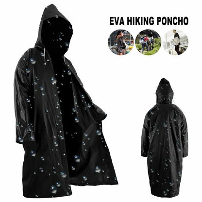 Non-disposable Thickened Frosted Waterproof Adult Men Women Children Integrated Semi-transparent Hiking Raincoat