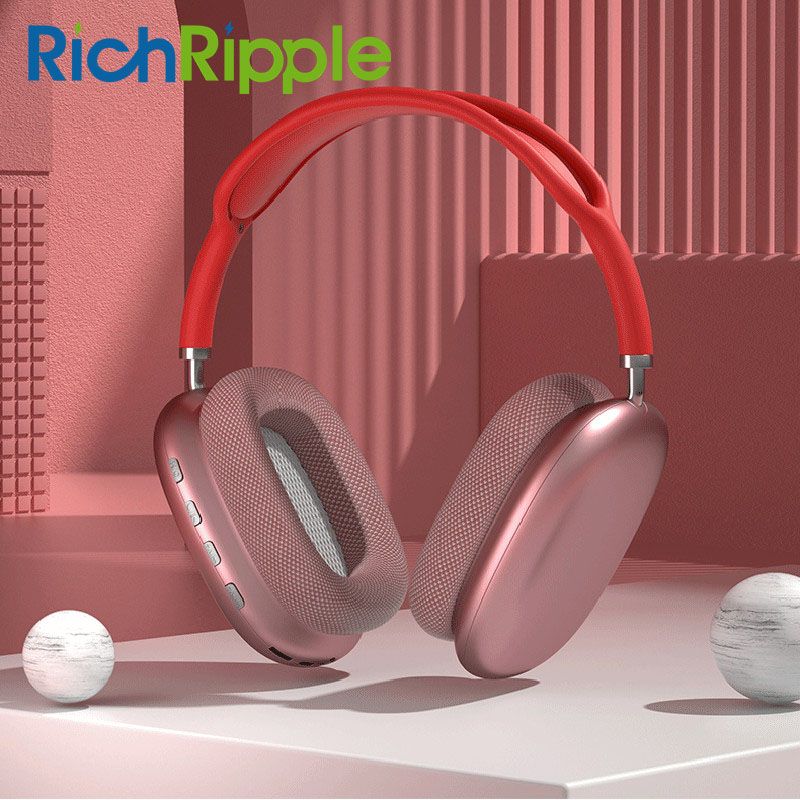 RichRipple P9 Air Max Wireless Bluetooth Headphones Sports Gaming Wireless Headset Noise Reduction Earphone With Microphone Supports TF
