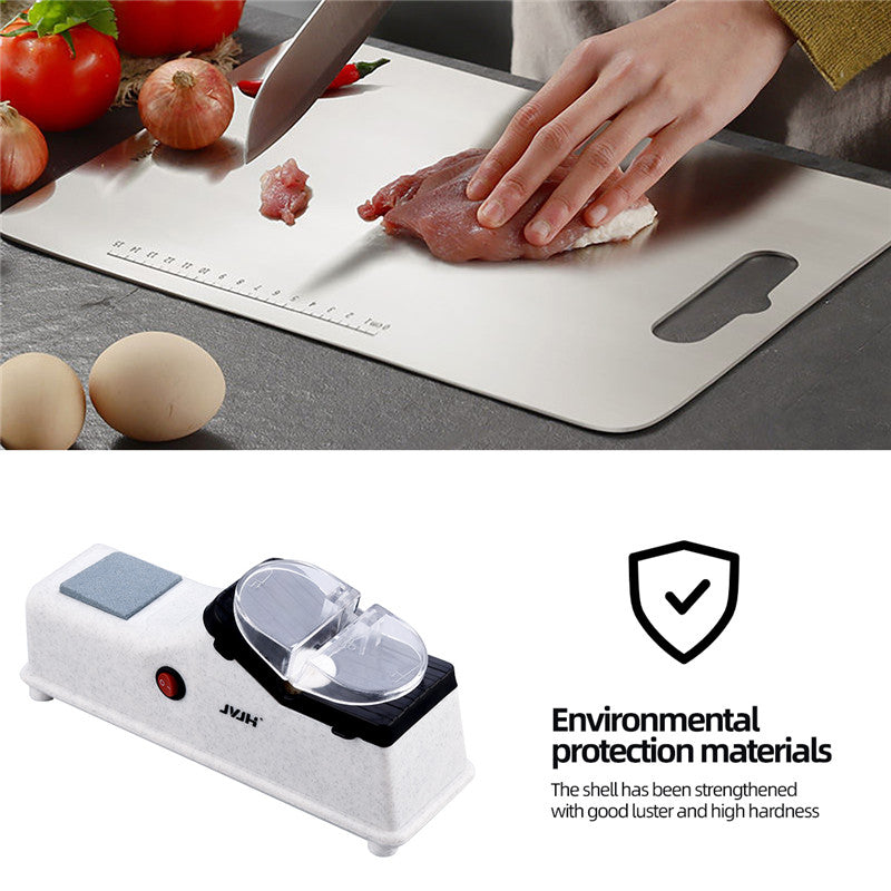 Automatic Knife Sharpener Electric Household Multifunctional Small Private Sharpener USB Rechargeable Fast Sharpening Stone Whetstone Grindstone Kitchen Knives Scissor Grinder Sharpener