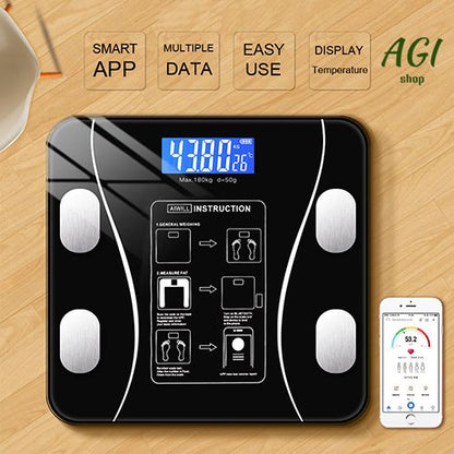 Weighing Scale Smart Bluetooth Body Scale Weight Scale Body Fat Scale Smart Wireless Digital Bathroom Weight Scale Body Composition Analyzer With Smartphone App Bluetooth-compatible Health Monitors