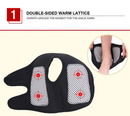 1Pair Tourmaline Self heating Far Infrared Magnetic Therapy Ankle Care belt Support Brace Heel Massager Foot Health Care