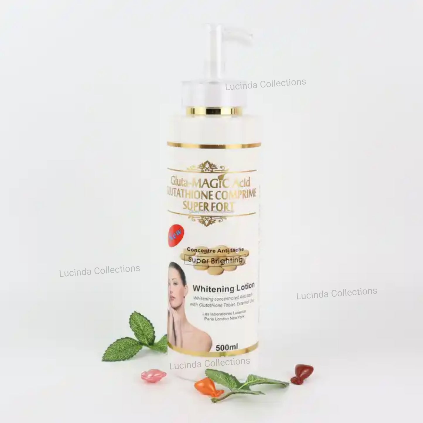 Gluta-Magic Acid Glutathione Comprime Super Fort Concentre Anti tache Brightening Whitening Lotion