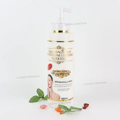 Gluta-Magic Acid Glutathione Comprime Super Fort Concentre Anti tache Brightening Whitening Lotion