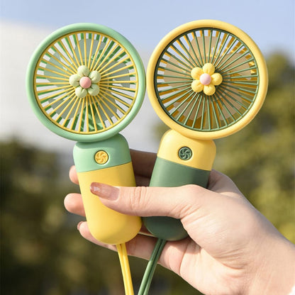 USB rechargeable Handheld fan Mini flower Hand-held fan fashion Hand held fan portable Mini handy Fan