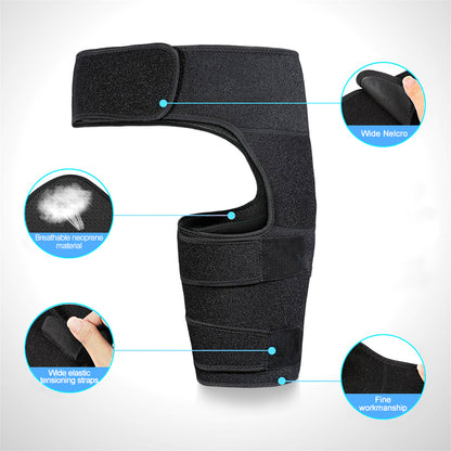 Man Hip Support Braces Compression Brace for Hip Thigh with Adjustable Strap Groin Support Braces Sciatica Pain Relief Wrap Health Care