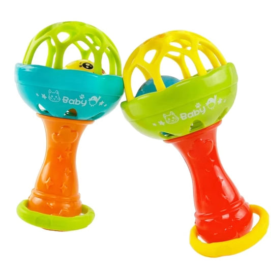 2pc Rattles baby toy Develop Baby Intelligence Grasping Hand Bell Rattle girl boy baby Toys Fast delivery within 1-5 days