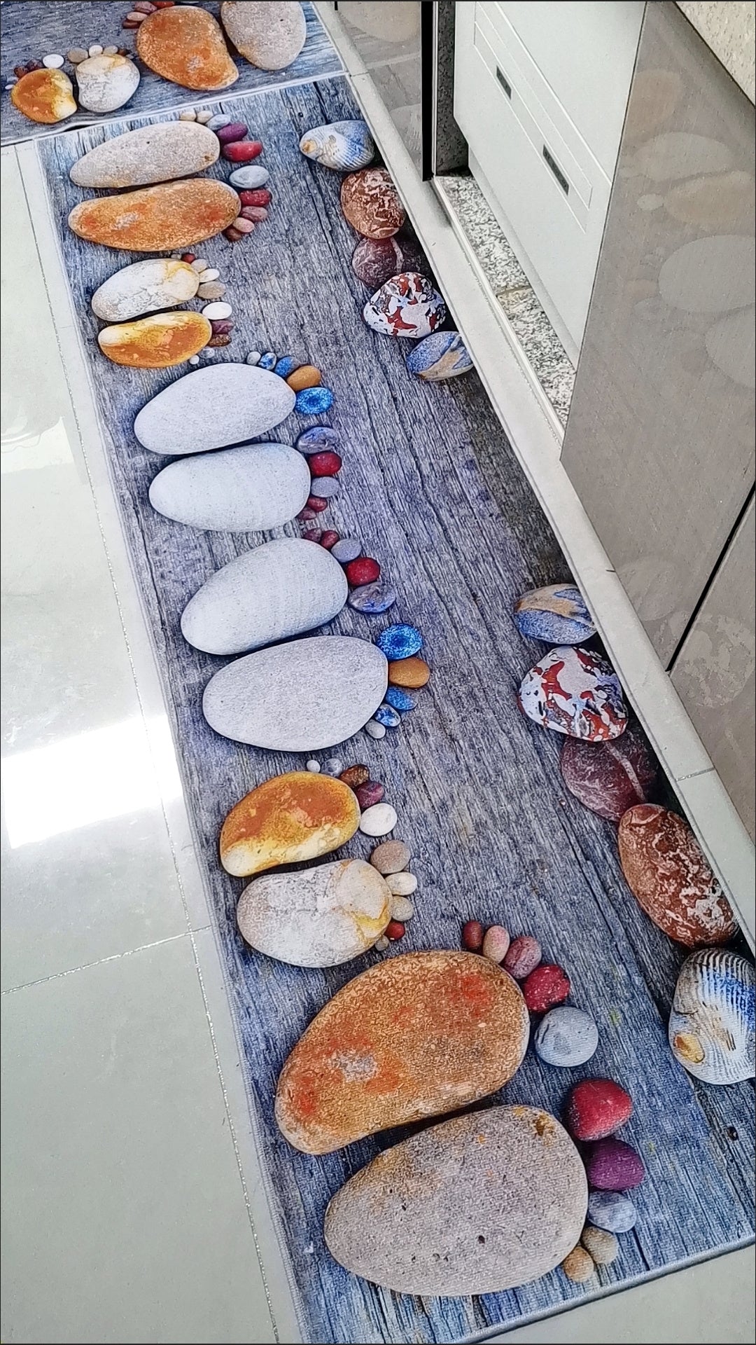 2 Pieces Kitchen Rugs Set Non Slip Kitchen Mat Rubber Backing Mat Slip Kitchen Mats and Rugs Waterproof Kitchen Rug Ergonomic Comfort Standing Mat