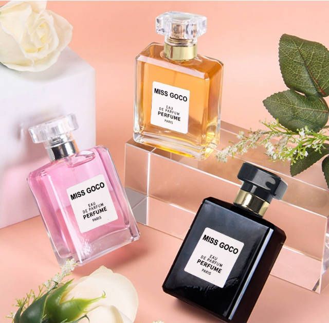 3pc 50ml Women Men Fragrances Long Lasting Perfume Deodorant Mademoiselle Fruity Floral Scent Parfum Spray Perfume Fast delivery within 1-5 days