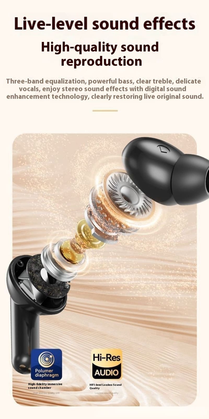 RichRipple New GT11 TWS Wireless Earphone Sports Earphods Digital LED Display Stereo Earphones with Mic 5.3 Bluetooth Type-C