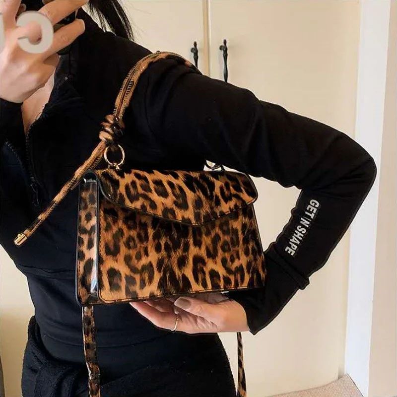Mateamoda Bold Animal Print Sling Bag Crossbody Bag Underarm Handbag