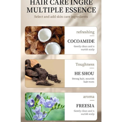 SADOER Coconut Oil Shampoo For Dry And Damaged Hair Nourishing, Moisturizing Soothing, Amino Acids Anti-dandruff Frizz-Smooth Hair Growth Anti-Alop Shampoo Hair Care