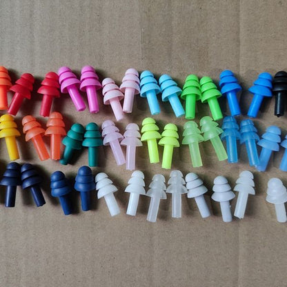 5 Pairs Soft Ear Plugs Swimming Silicone Waterproof Dust-Proof Earplugs,Silicone Ear Plugs Sound Insulation Ear Protector Anti Noise Snore Comfortable Sleeping Swimming Earplug Noise Reduction