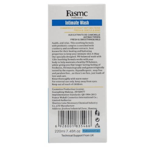 Fasmc Intimate Feminine Wash Dermatological Recommended Fresh Intimate Wash