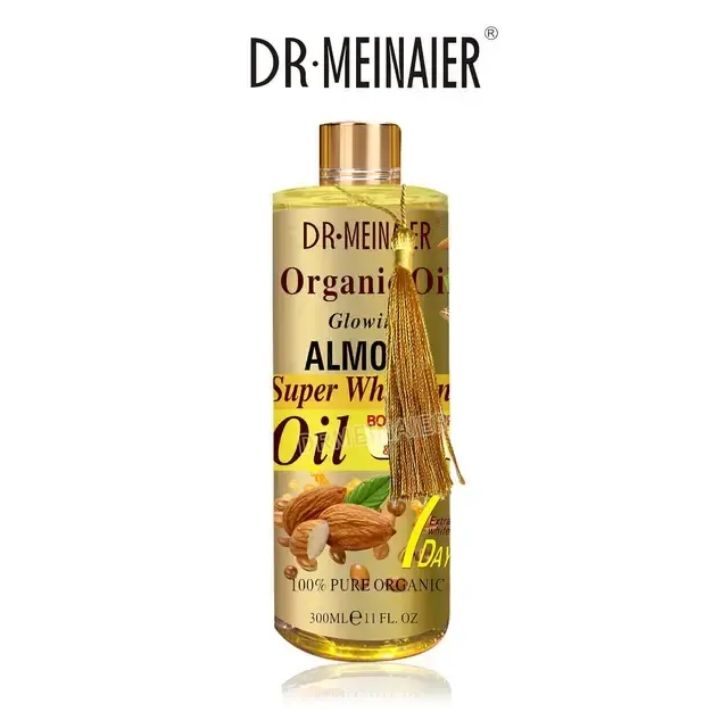 Dr. Meinaier Almond 7 Days Whitening And Brightening Body And Face Oil 300 ml