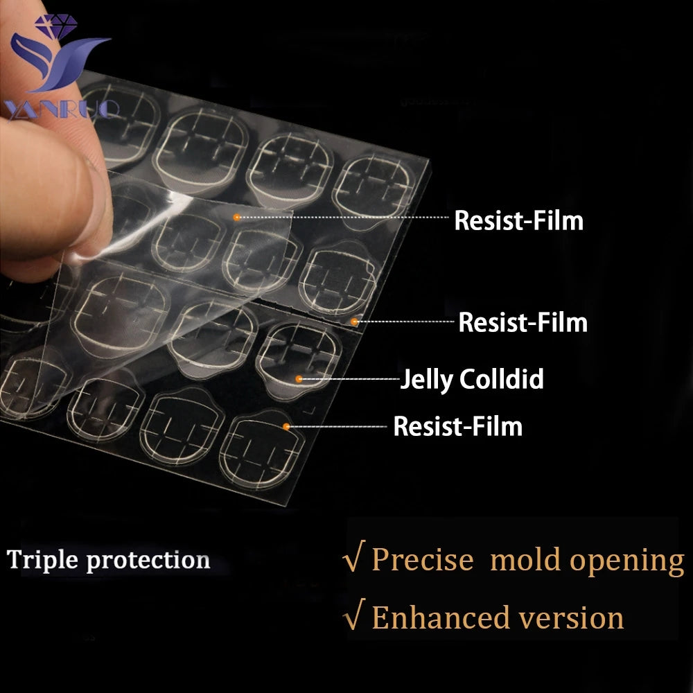 10 Sheets 240pcs Double Sided False Nail Art Adhesive Tape Glue Sticker DIY Tips Fake Nail Acrylic Manicure Gel Makeup Tool