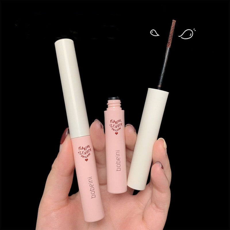 Mascara Fine Brush Head Waterproof Sweat Proof Lengthened Volume Warping Eye Waterproof mascara will last for a long time Makeup Eye black cross-border super long thin brush head