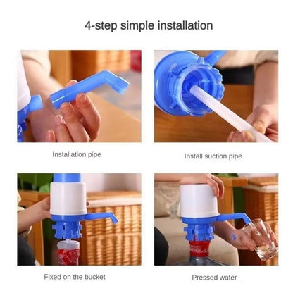 Portable Bottled Drinking Water Hand Press Removable Tube Innovative Vacuum Action Manual Pump Dispenser Насос