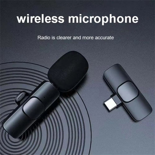 Wireless Lavalier Microphone for Type-C Phone Plug-Play Wireless Mic for USB-C Android Phone Video Recording, Interview, Vlog