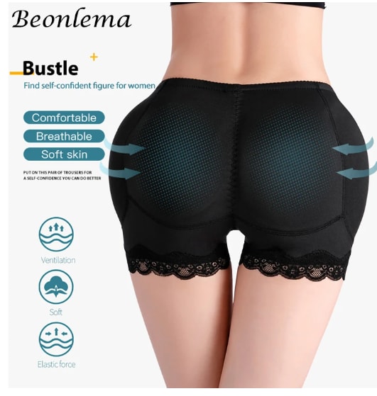 Women Hip Enhancer Body Shaper Underwear With Hips Pads Filler Sexy Big Butt Enhancer Control Panties Belly Smooth Shapewear Fake Buttock Plus Size