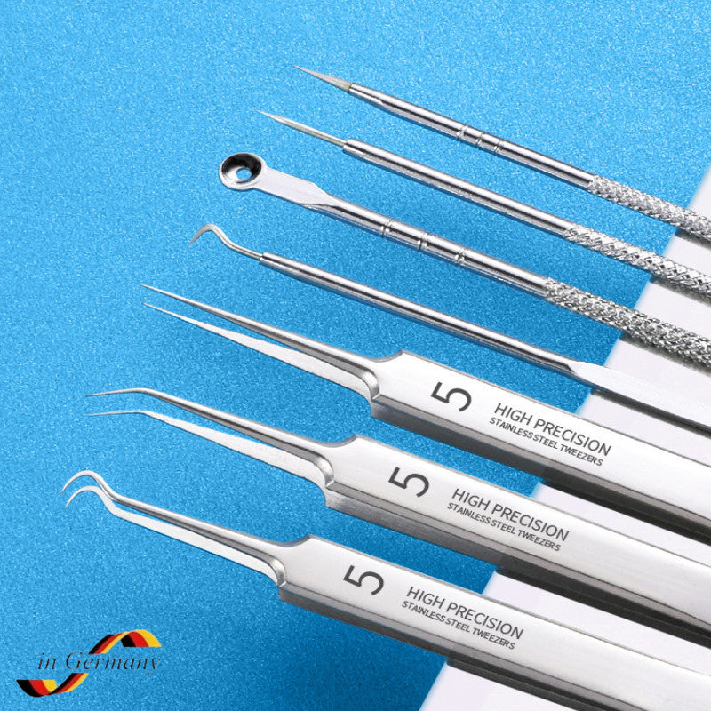 8pcs/4pcs set Blackhead Comedone Acne Pimple Blemish Extractor Vacuum Blackhead Remover Tool Spoon for Face Skin Care Tool