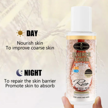 Natural Rice Essence Toner Hydrate Brightening AM PM Day Night - Aichun Beauty