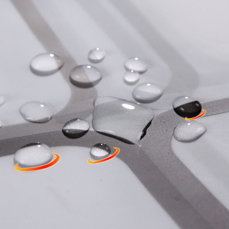 Waterproof PEVA Shower Curtain Liner Transparent Mildew Curtains Bath Decor with Curtain Hook