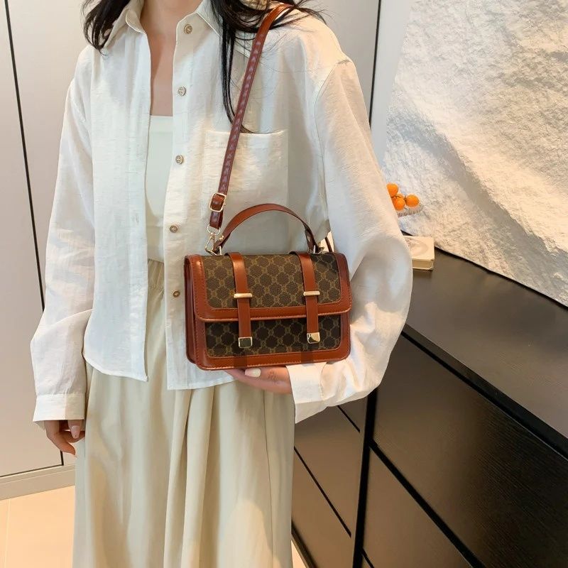 Mateamoda Stylish Monogram Print Boston Bag Crossbody Bag Handbag