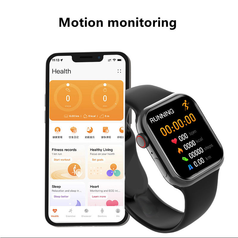 RichRipple New Smart Watch Series Max Smartwatch Bluetooth Call wireless charging Fitness Tracker, Blood Oxygen & ECG Apps, Always-On Retina Display, Water Resistant