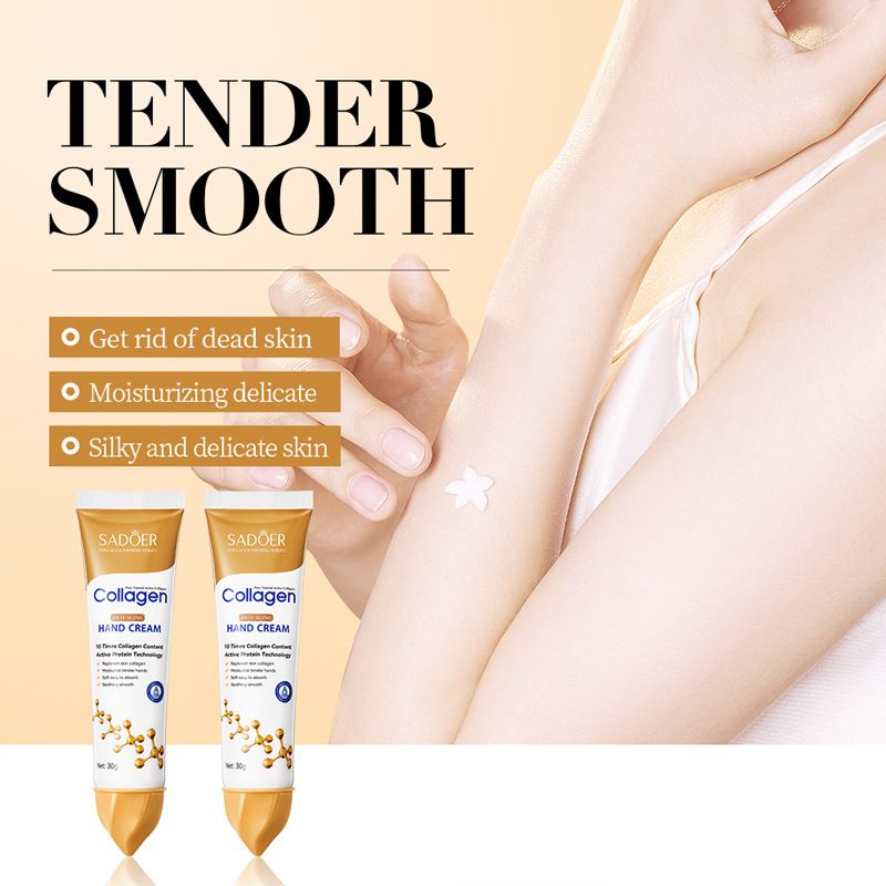 Collagen Anti-wrinkle Hand Cream Skin Soften Nourish Anti-drying Whitening Moisturizing African Skin Care Cracked Repair Products Hand Creams & Lotions - Sadoer