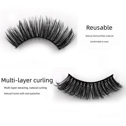 5 Pairs/Set 3D Soft Faux Mink Hair False Eyelashes Stereoscopic Multi layer Wispy Fluffy Mixed Pack Lashes Eyelash Extension Thick And Natural False Eyelashes Makeup Tools