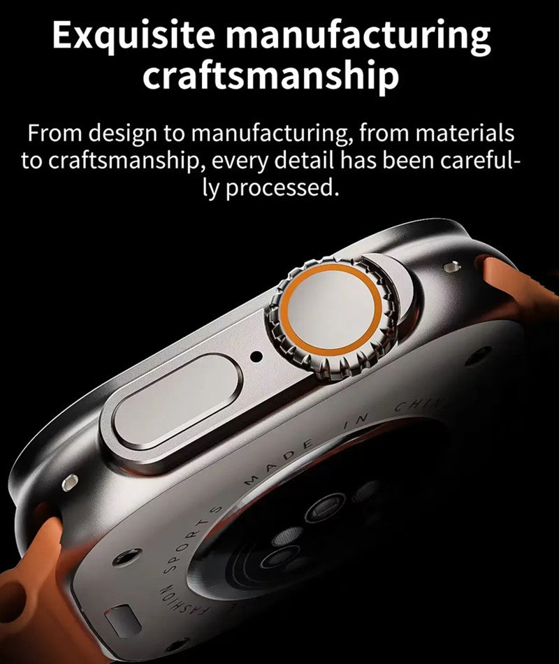 RichRipple Newest 4in1 Ultra Smart Watch Strap 49mm 2.2inch Full Touch Screen Sports Fitness Watch IP68 Waterproof Bluetooth Call Smart Watch