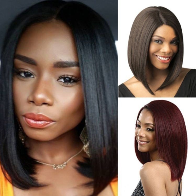 Women Hair Straight Bob Wigs 10Inch Brazilian Remy Hair Short Bob Human Hair Wigs Clip in U Part Wig Human Hair