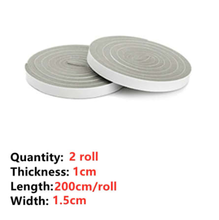Door Window Sealing Strips Sound-Proof Foam Weatherstrip Noise Insulation Draft Excluder Bottom Seal Strip Blocker Wind Guard