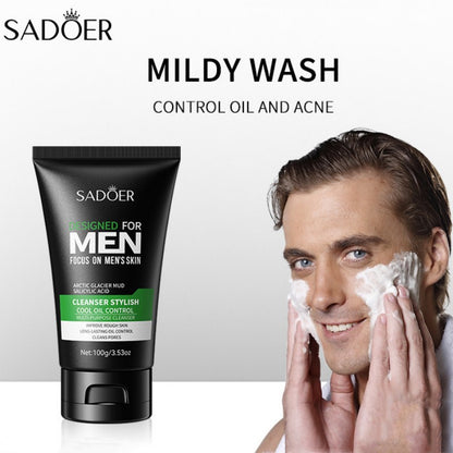 SADOER Facial cleanser for Men Oil Control Facial Cleanser for Men