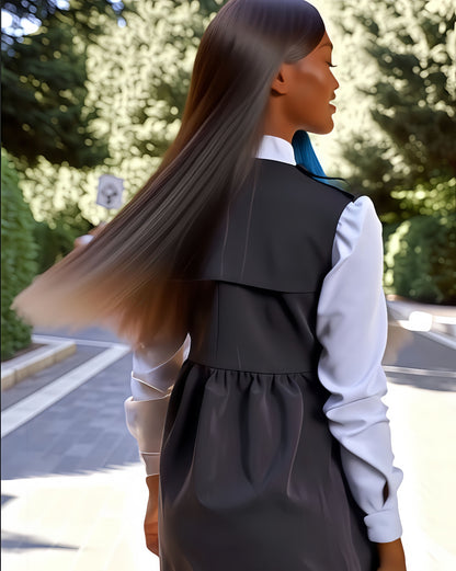 Synthetic Fiber Clip-in Underlight Extensions | Damage-Free Gradient Hair & Social-Ready Style (Church Ready, Smoky Blue Gradient, 20 Inch, Lightweight, Daily/Professional Use)