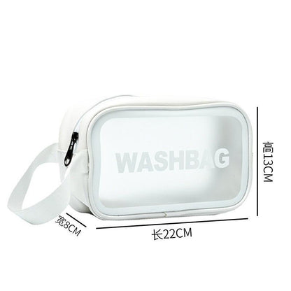 Fashionable Waterproof Cosmetic Portable Storage Bag Travel Wash Bag waterproof toiletry bag Transparent Frosted PVC Cosmetic Bag Beauty Case Storage Bag Zipper Makeup Organizer