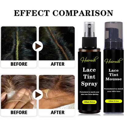 4pcs Lace Wig Care Kit: Natural-Tone Wig Spray for Skin-Tone Matching, Wig Glue, Wig Comb - Perfect Wig Styling Essentials Lace Wig Maintenance Tools