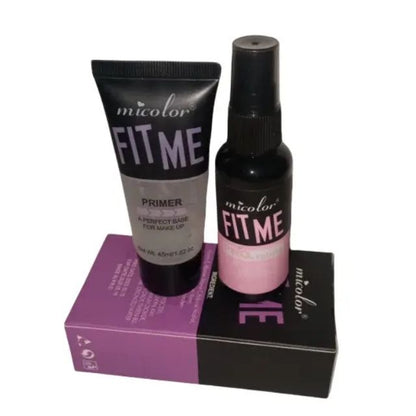 Micolor 2 In 1 Fit Me Primer + Pro. Setting Spray Fixer Matte Finish Makeup with vitamin C&E