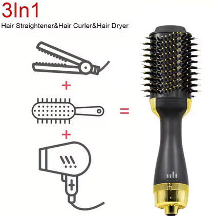 Pro One Step Hair Dryer Hair Comb Brush Volumizer Hair Straightener Hot Air Curling Iron Rotating Hair Rollers Straightening Irons